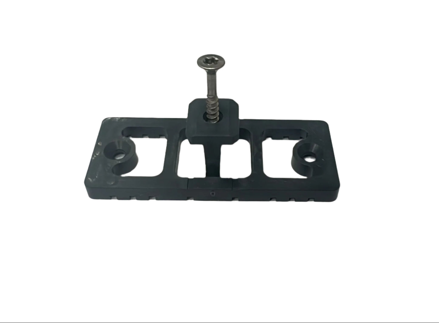 Kombi Abstandhalter Inkl. Schrauben +Bit / WPC Clips / Terrassenklammer mit Fugenbreite 5mm und abstand zu UK