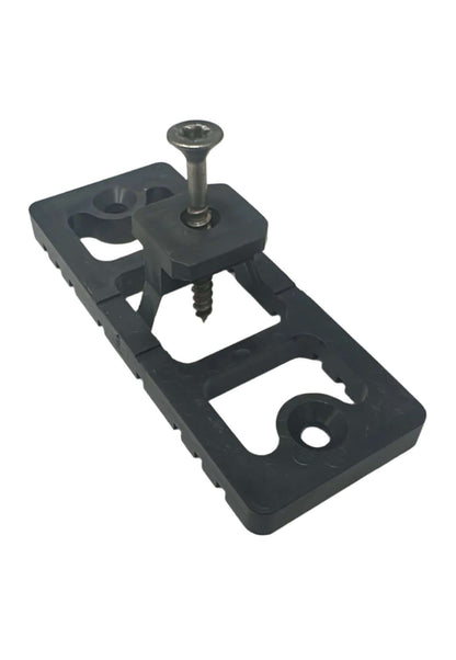 Kombi Abstandhalter Inkl. Schrauben +Bit / WPC Clips / Terrassenklammer mit Fugenbreite 5mm und abstand zu UK
