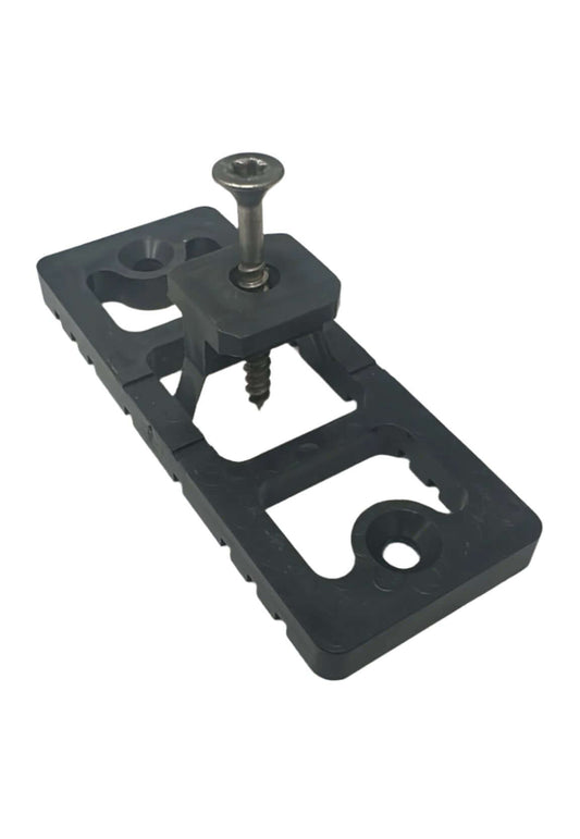 Kombi Abstandhalter Inkl. Schrauben +Bit / WPC Clips / Terrassenklammer mit Fugenbreite 5mm und abstand zu UK