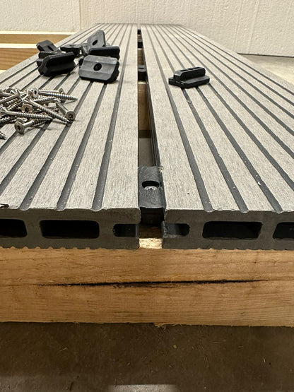 WPC Clips 7,5mm für Terrassendielen – Inkl. Schrauben